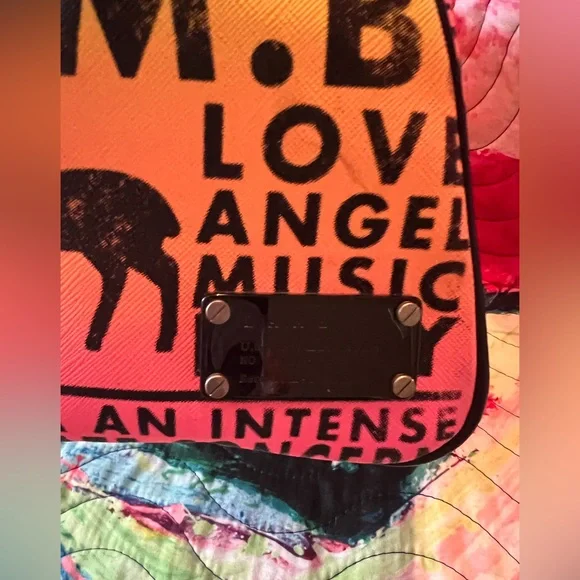 L.A.M.B. Yellow Pink satchel - Picture 5 of 10